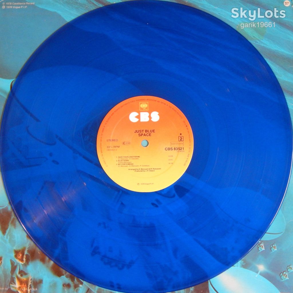 Space – Just Blue  (CBS – CBS 83521, Holland, Blue Vinyl) inner sleeve VG+/EX+ - фото фото фото 3