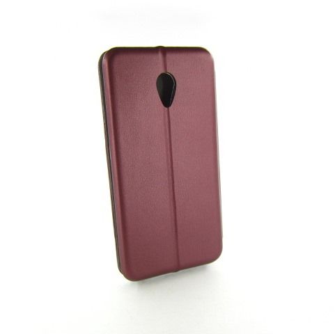 КОЖАНЫЙ ЧЕХОЛ КНИЖКА Meizu M5s marsala - фото фото фото 1