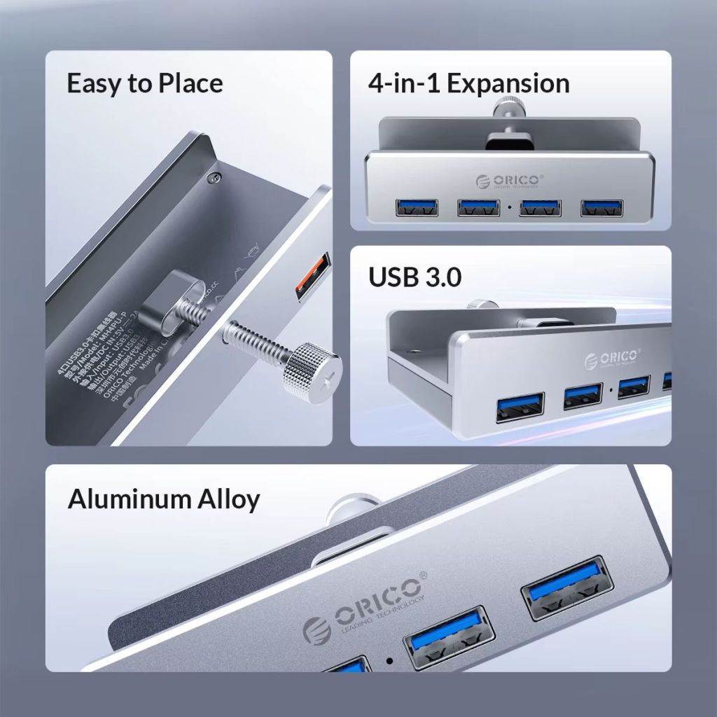 USB 3.0 хаб ORICO MH4PU  (4 порта + порт для доп. питания) - фото фото фото 1
