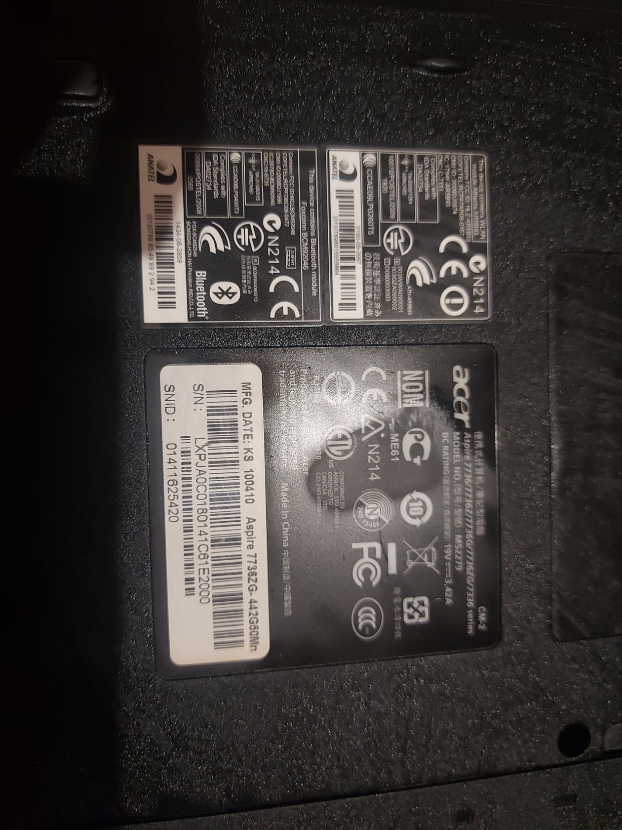 Ноутбук Acer aspire 7736zg - фото фото фото 4