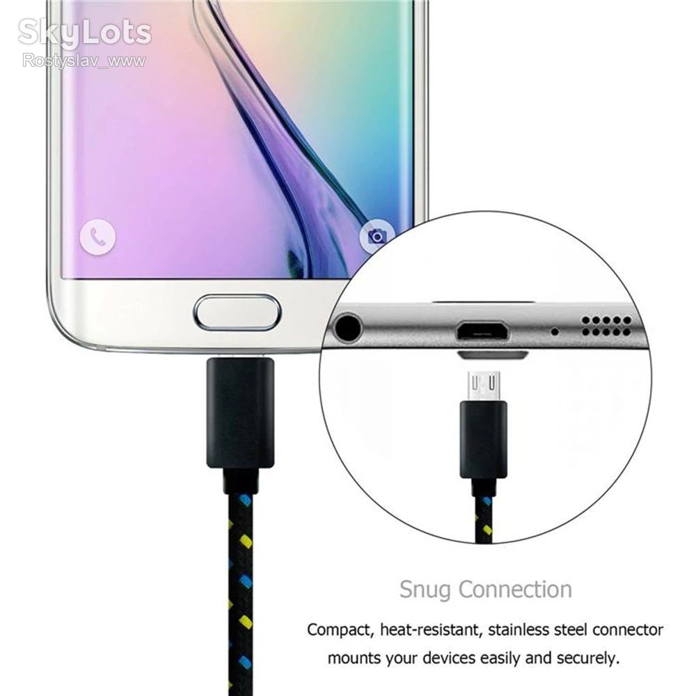 Кабель для зарядки MicroUSB 1.2м чорний - фото фото фото 5