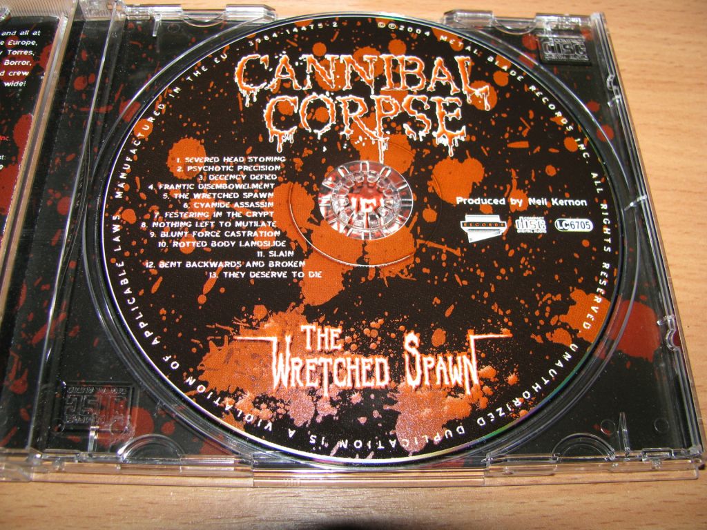 CANNIBAL CORPSE - The Wretched Spawn   (2004 Metal Blade 1st press) - фото фото фото 4