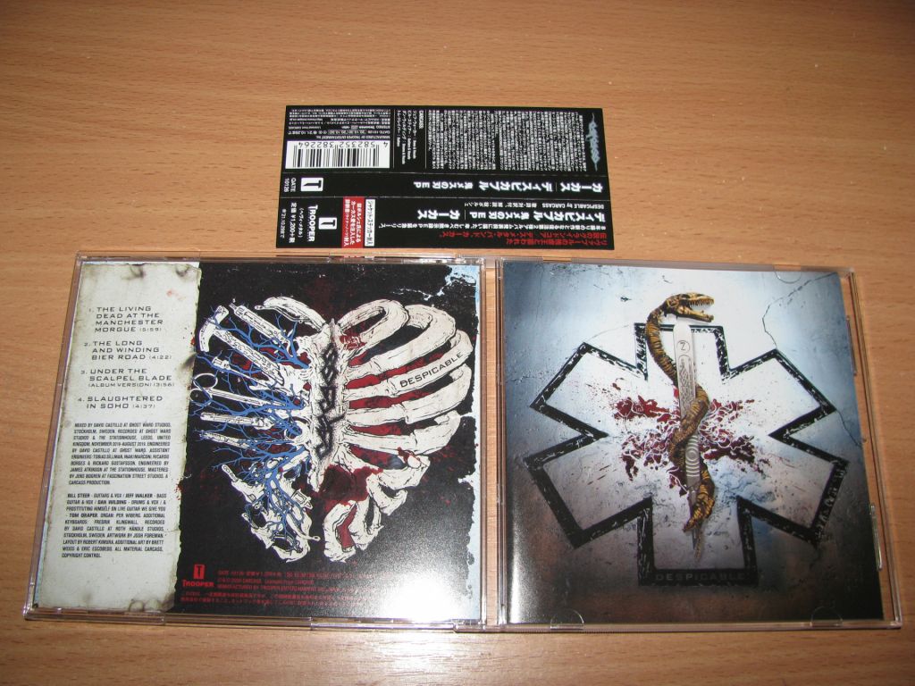 CARCASS - Despicable   (2020 Trooper Entertainment OBI,Japan) - фото фото фото 0