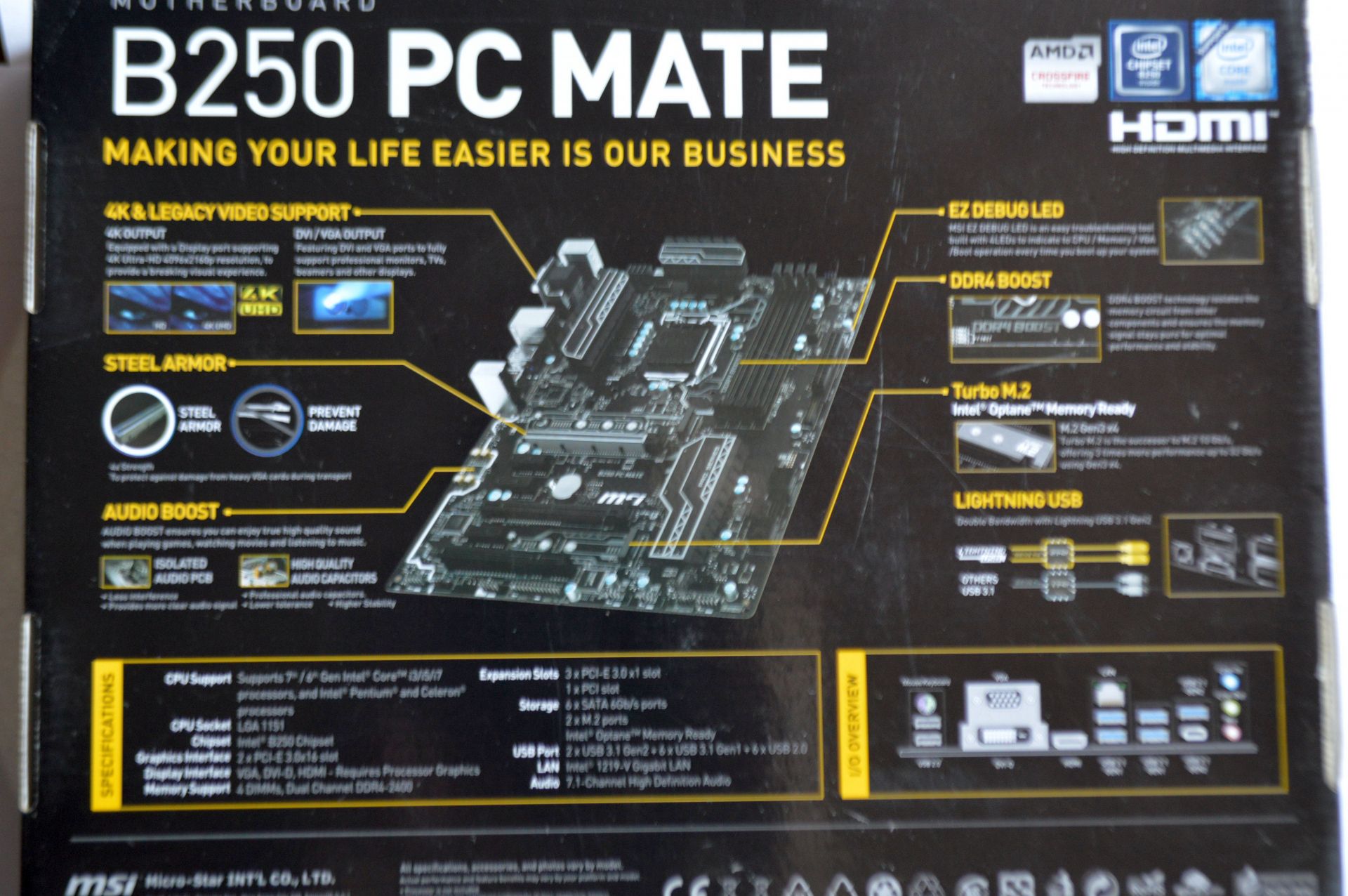 Набор-MSI B250M PRO-VD+Intel Core i5-6500+DDR4-40гиг.+кулер башня. - фото фото фото 1