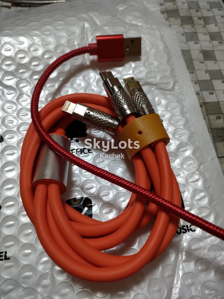 Кабель USB 3в1 для заряджання до 120W 6A - фото фото фото 2