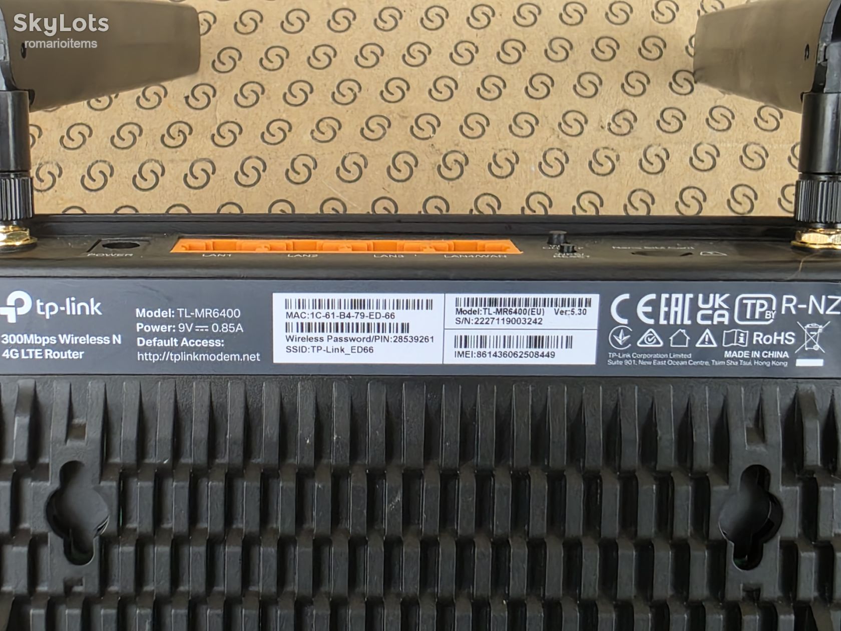 WIFI роутер  / 4G модем / маршрутизатор / TP Link TL-MR6400 / 4G / LTE / SIM - фото фото фото 2