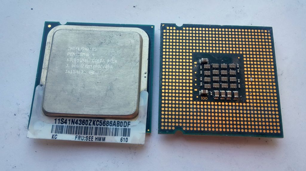 1x ядерный Pentium 4 630 HT 3.00GHz/2M/800 LGA775 Вживане - фото фото фото 0
