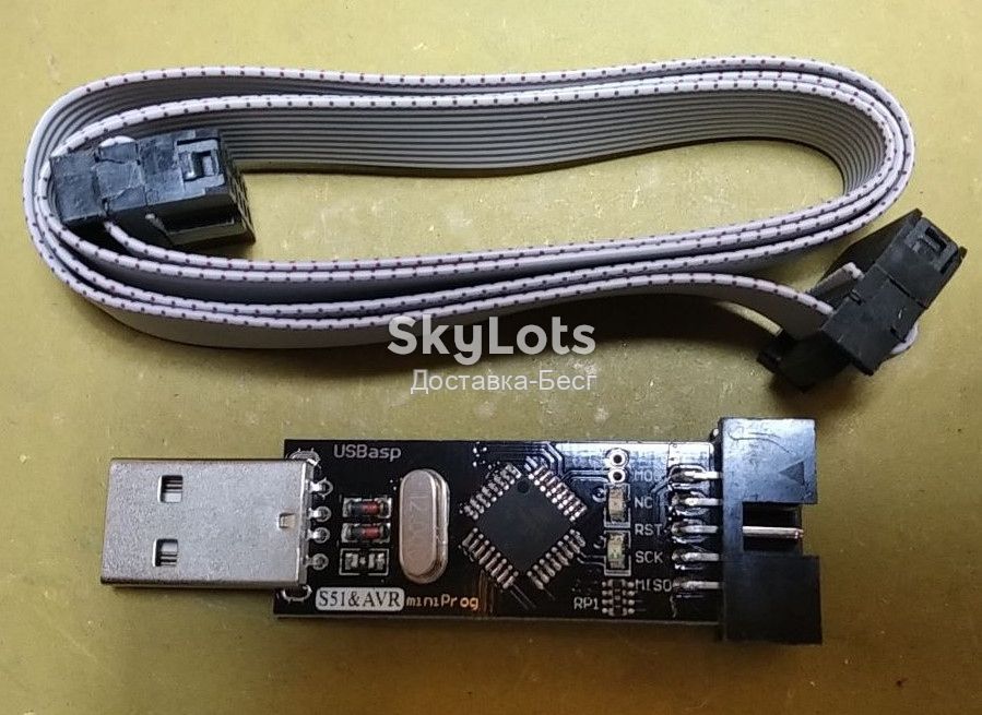 Программатор USB USBASP LC-01 51 AVR ATMEGA8 ATMEGA128 Win7 ATtiny/CAN/PWM   (489-1) - фото фото фото 0