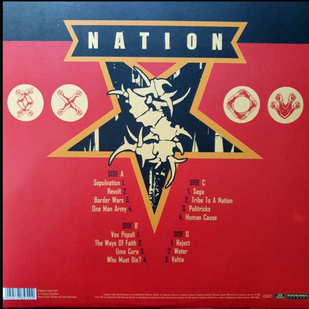 Sepultura - Nation - 2001.  (2LP). 12. Vinyl. Пластинки. Europe. S/S - фото фото фото 1