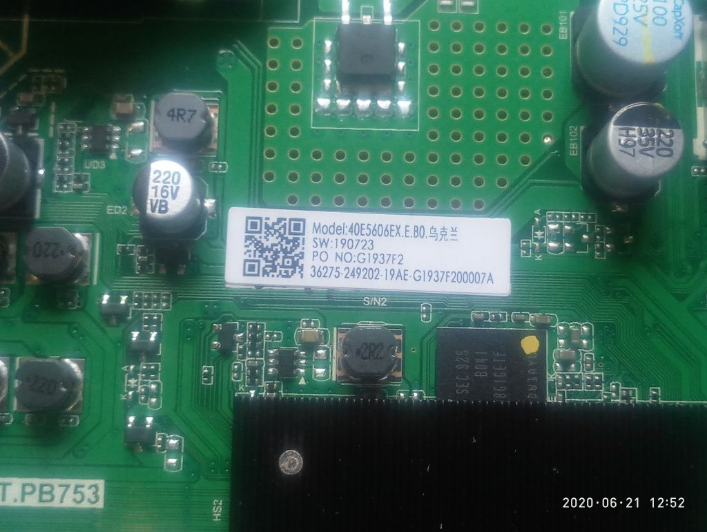 Main board  TP.MS6683T.PB753, HISENSE 40B6600PA, - фото фото фото 2