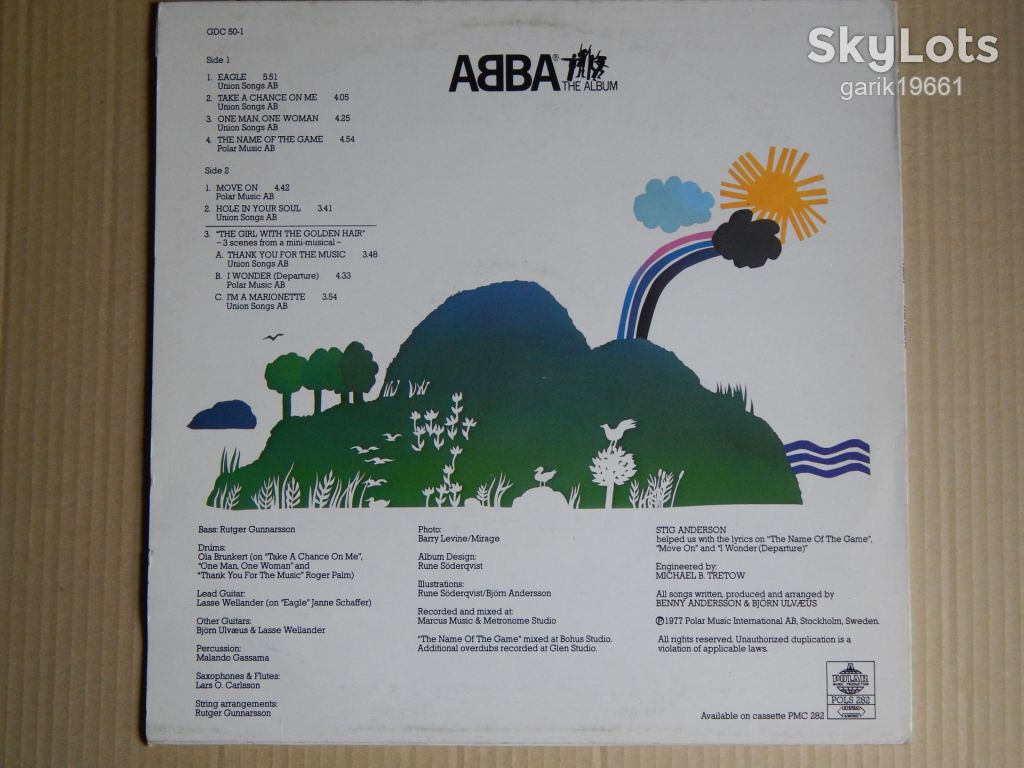 ABBA - The Album  (Polar – POLS 282, Sweden) EX+/EX - фото фото фото 1