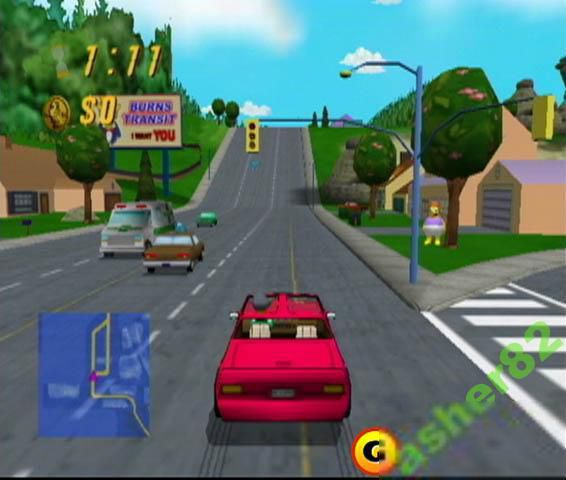 Игра на Nintendo Gamecube "The Simpsons Road Rage"        (PAL) - фото фото фото 5