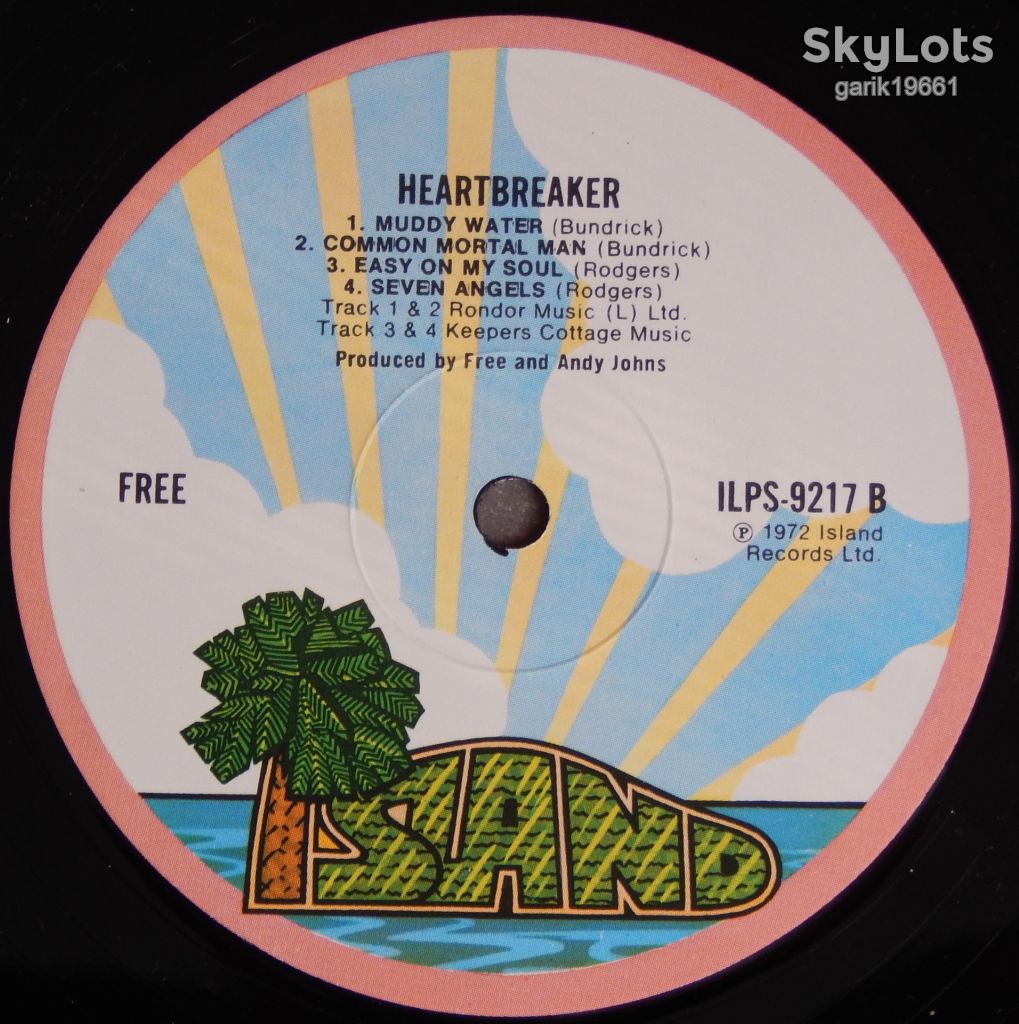 Free – Heartbreaker  (Island Records – ILPS 9217, UK) inner sleeve EX+/NM- - фото фото фото 4