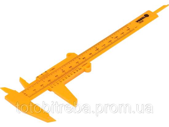 Пластиковий штангенциркуль 150 мм точність 0.05 мм VOREL-15120 - фото фото фото 2