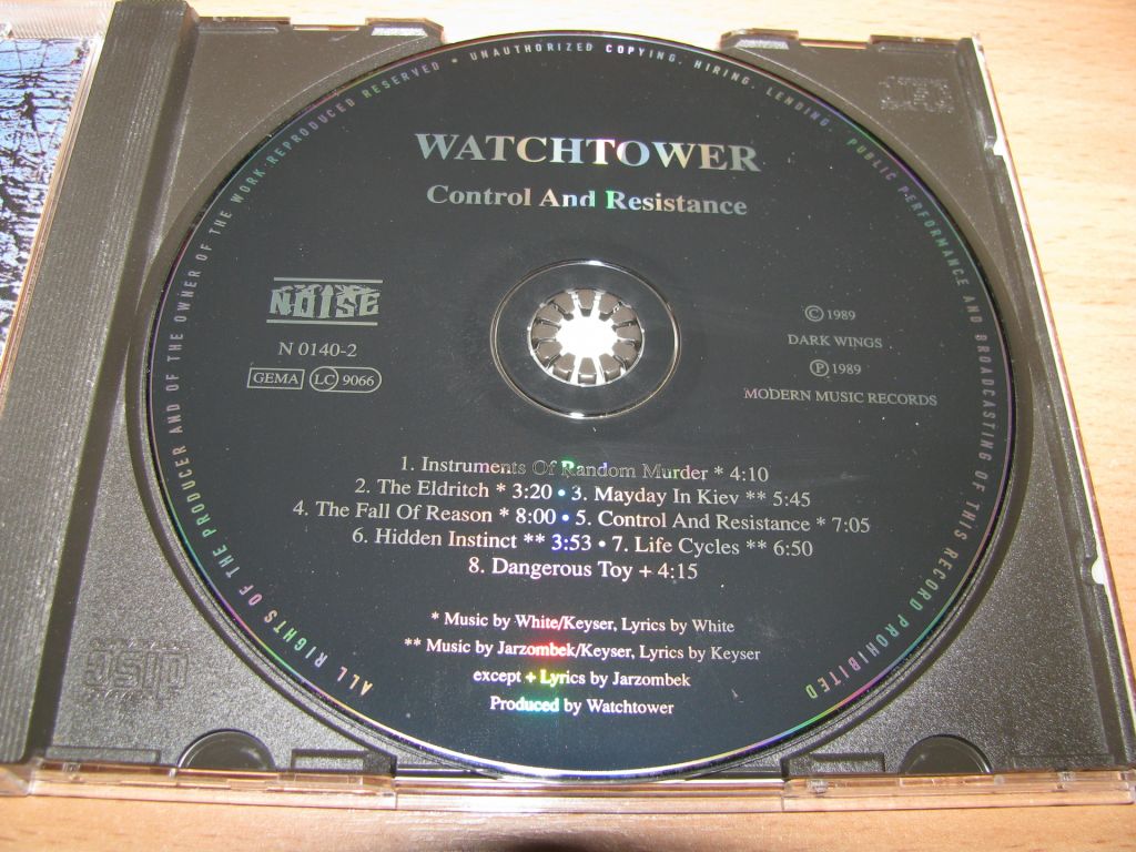 WATCHTOWER - Control And Resistance  (1998 Noise Germany) - фото фото фото 2
