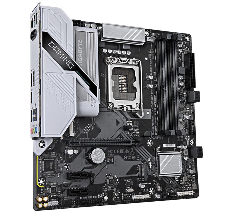 Мать 1700, GIGABYTE B760M GAMING PLUS WI-FI DDR4. Intel B760, DDR4 - фото фото фото 0