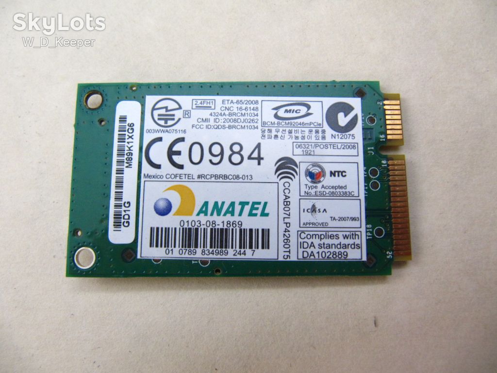 Екзотика IEEE802.15 WPAN   (Bluetooth) miniPCI_e Broadcom BCM92046MPCIE_FLSH - фото фото фото 1
