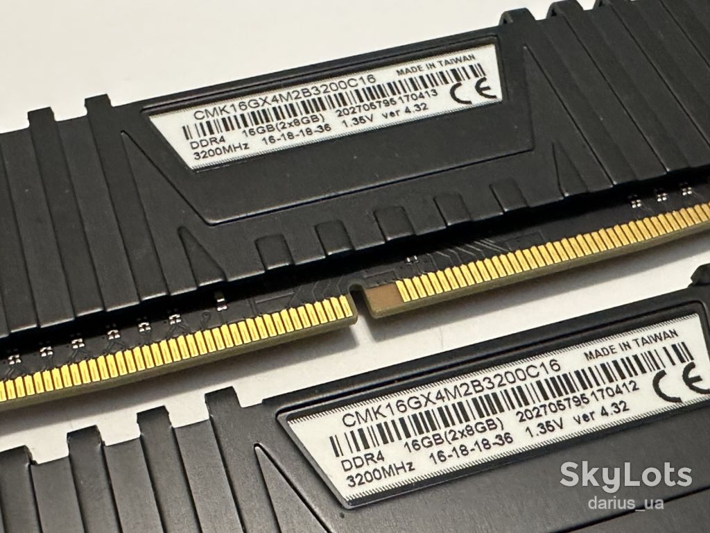 DDR4 2x8GB Corsair 3200MHz  (CMK16GX4M2B3200C16) - фото фото фото 3