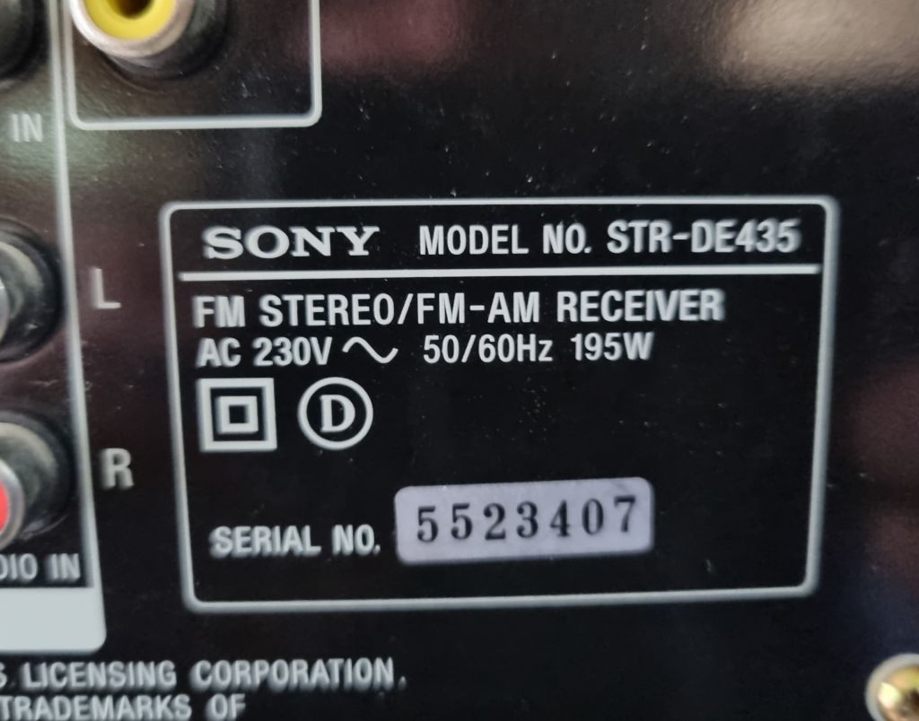 Ресівер Sony STR-DE 435 - фото фото фото 6