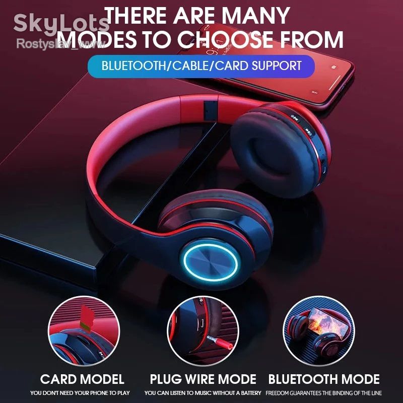 Безпровідні блютуз навушники B39 сині bluetooth супер баси - фото фото фото 2