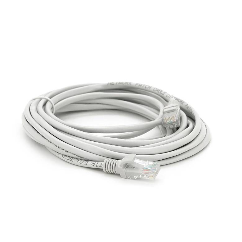 Патч-корд литой RITAR, CCA, UTP, RJ45, Cat.5e, 5m, серый - фото фото фото 0