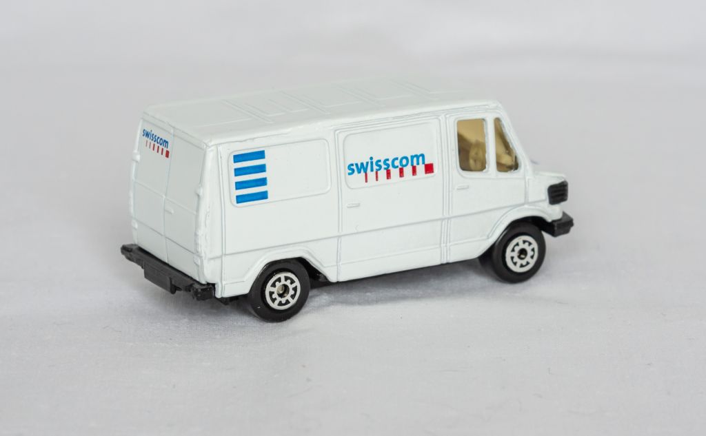 1:64 Mercedes-Benz 307D Van Swisscom 1988 white, Edocar 25 - фото фото фото 3