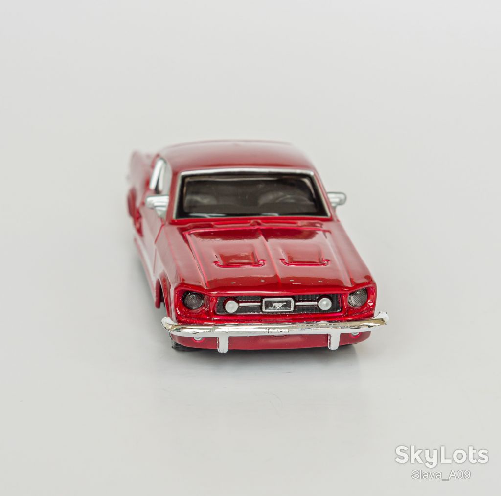 1:43 Ford Mustang GT 1969 cherry-red, Bburago #21049 - фото фото фото 4