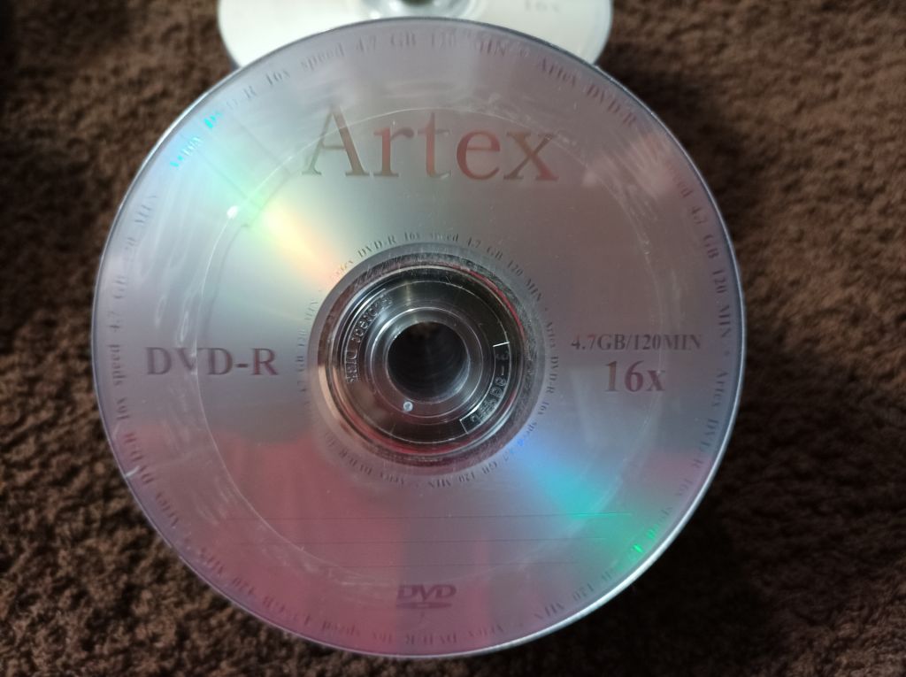 ARTEX 50 шт.DVD-R 4,7GB/120MIN/16 в балке.Тайвань. - фото фото фото 6