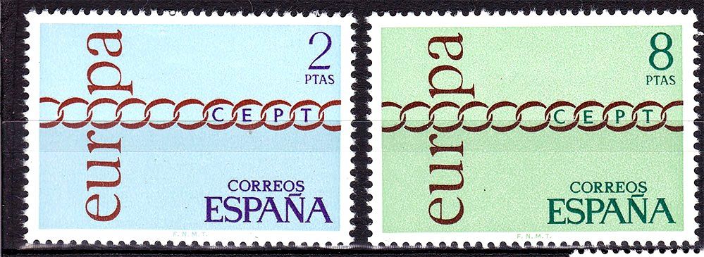 Испания 1971 г MNH  - - EUROPA CEPT - - фото фото фото 0