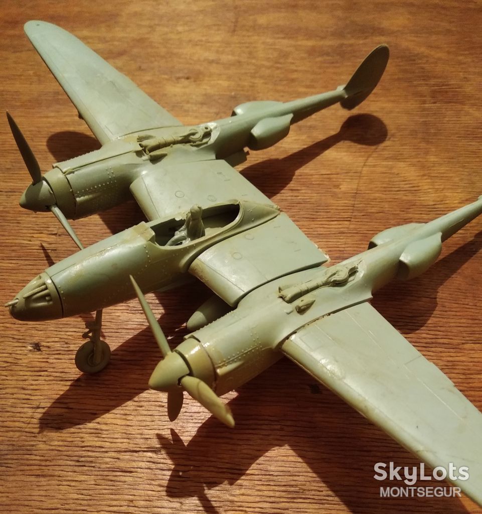 Редкая модель самолет истребитель P-38 Lightning Молния США - фото фото фото 0