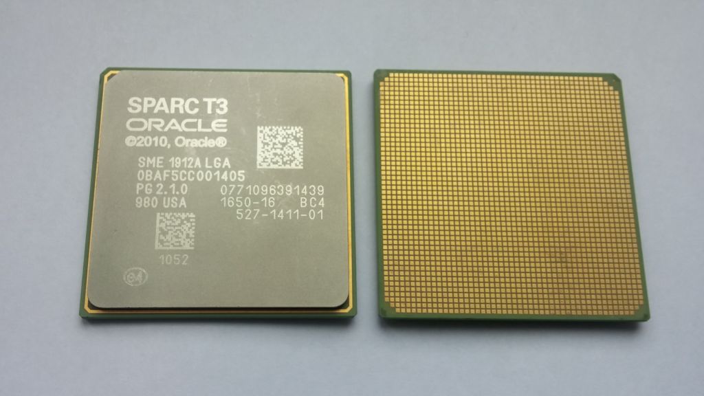 Sun Oracle Sparc T3 1.65GHz LGA 1912A 16ядер/128потоков процессор Вживане - фото фото фото 2