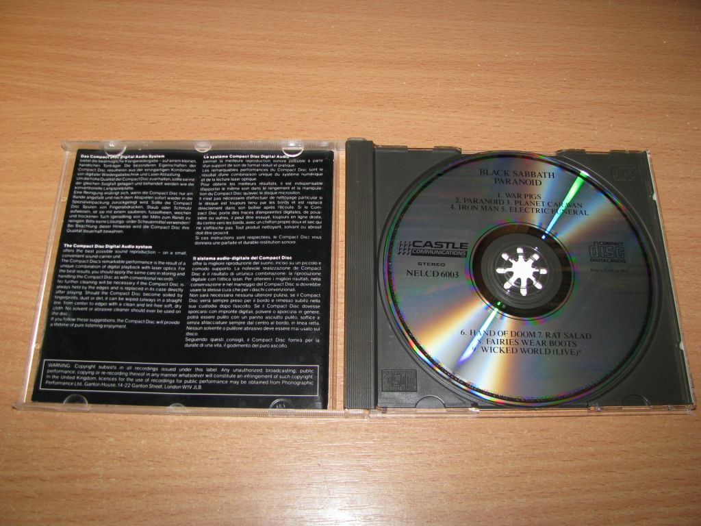 BLACK SABBATH - Paranoid      (1986 Castle 1st press) - фото фото фото 1