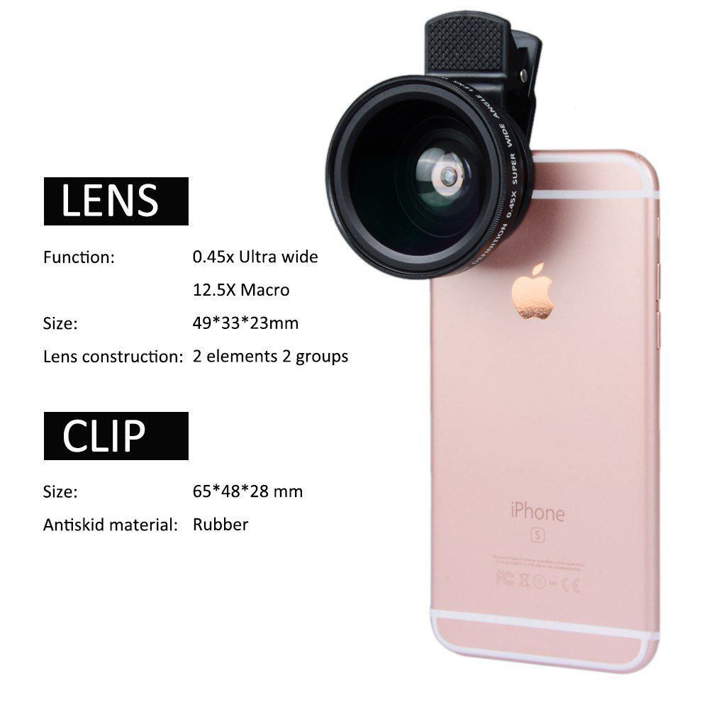 набір лінз 3-в-1 для смартфонів, macro, wide, fish eye - фото фото фото 7