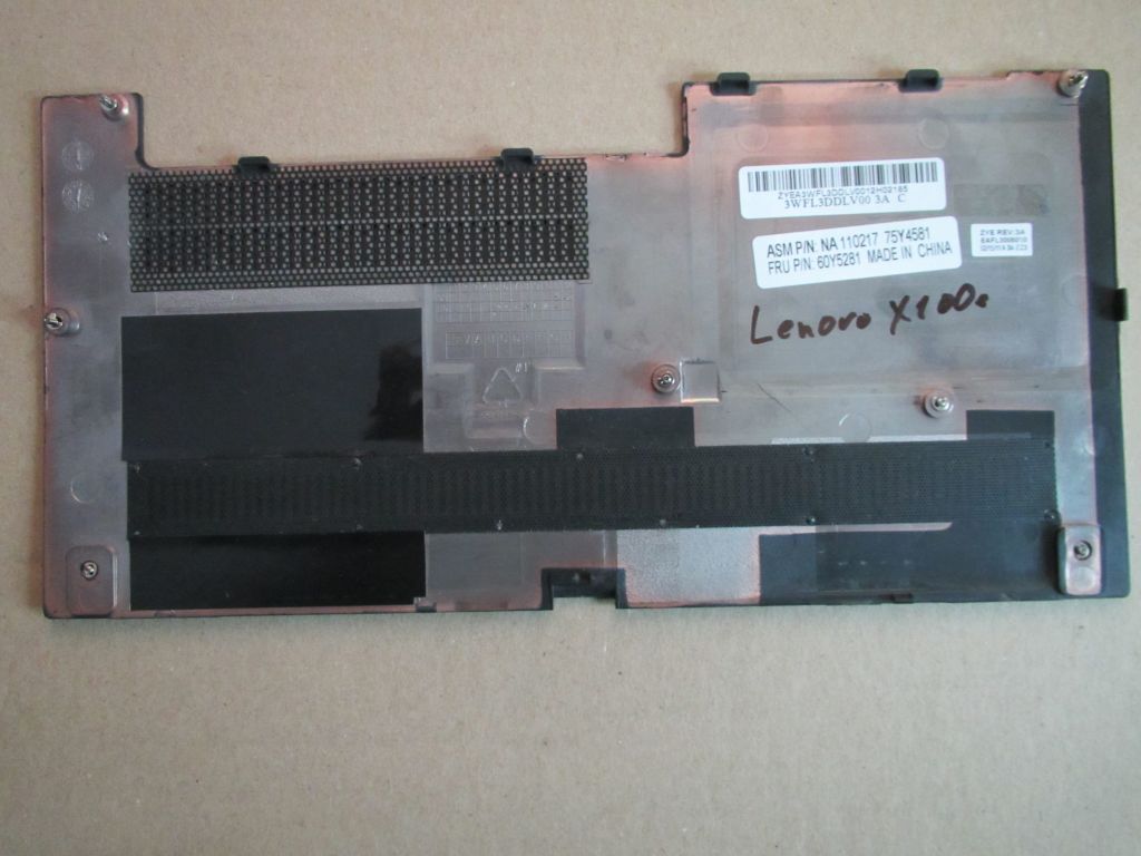 корпус нетбука Lenovo ThinkPad X100e, сервис-крышка      (75Y5281) - фото фото фото 1