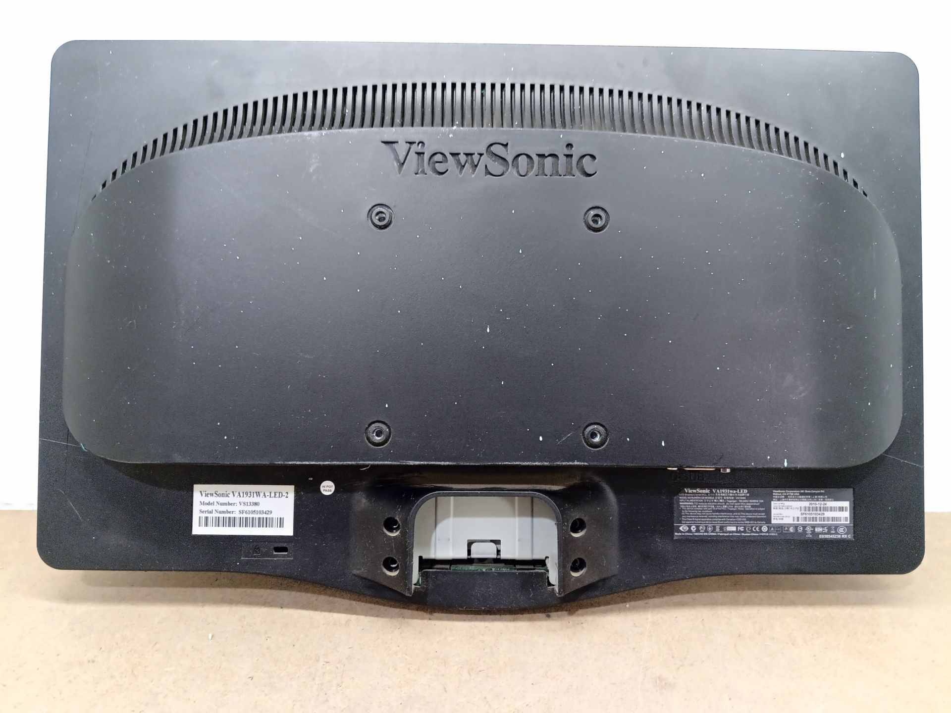 Б/У Монітор 19" ViewSonic VA1931WA-LED  (БЕЗ НОГИ)   код 12И - фото фото фото 1