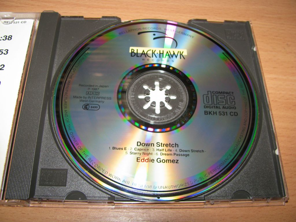 EDDIE GOMEZ - Down Stretch    (1987 Black Hawk  W.Germany) - фото фото фото 2