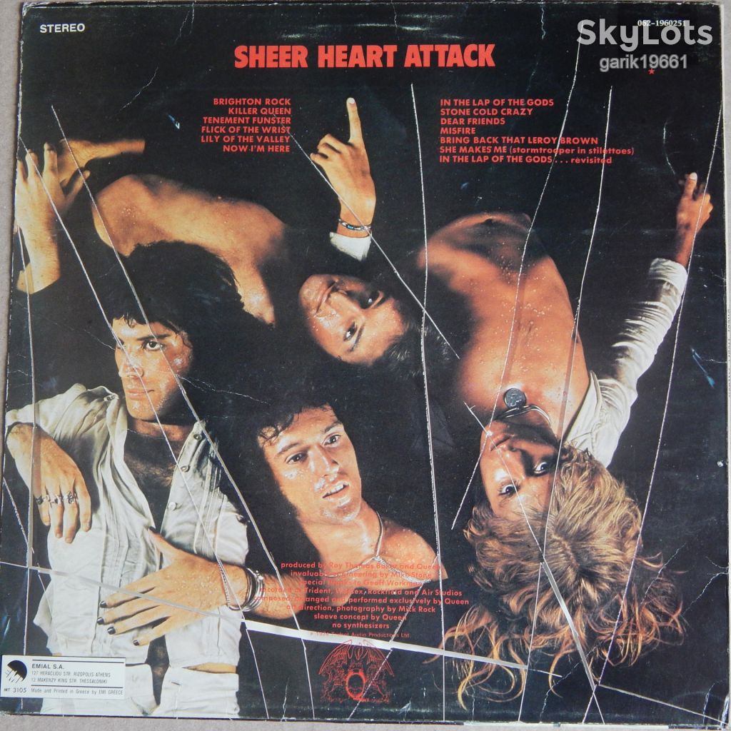 Queen – Sheer Heart Attack   (EMI – 062-1960251, Greece) EX/EX+ - фото фото фото 1
