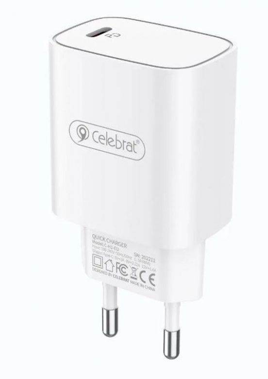 Зарядний пристрій CELEBRAT C-H1-EU 20W Smart Travel Charger 1PD - фото фото фото 0