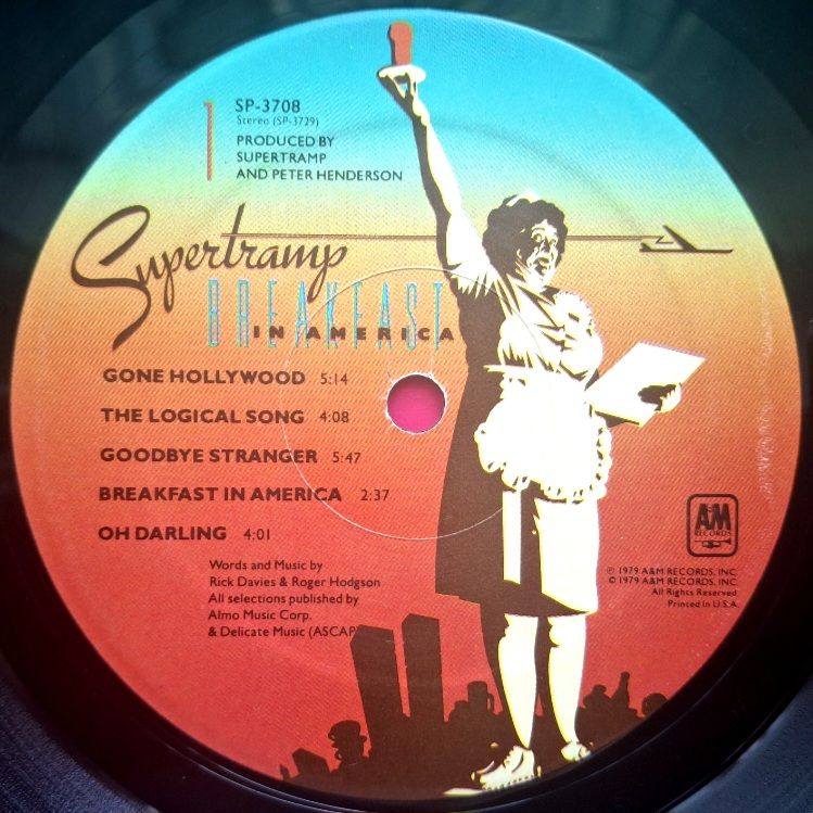 Supertramp - Breakfast In America - 1979.   (LP). 12. Vinyl. Пластинка. USA. - фото фото фото 4