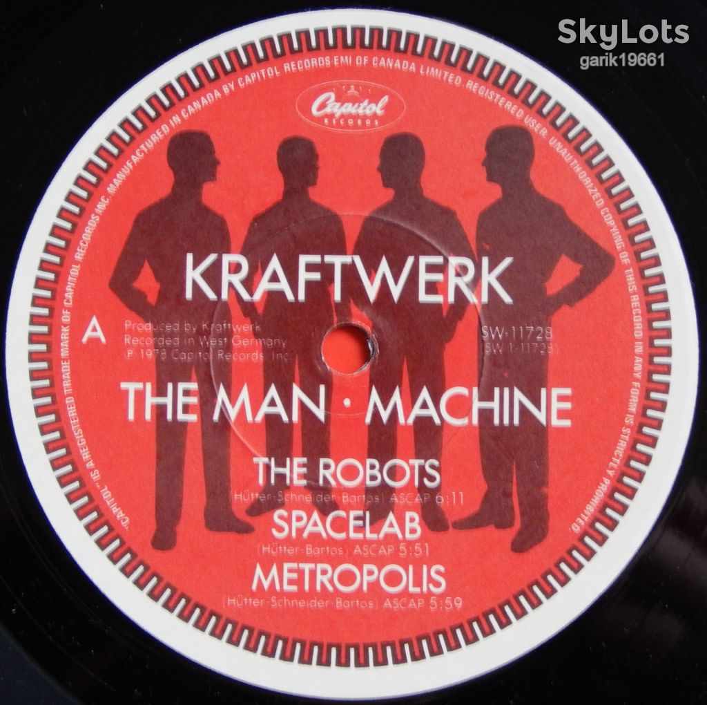 Kraftwerk – The Man · Machine  (Capitol Records – SW-11728,  Canada) insert EX+/NM- - фото фото фото 3