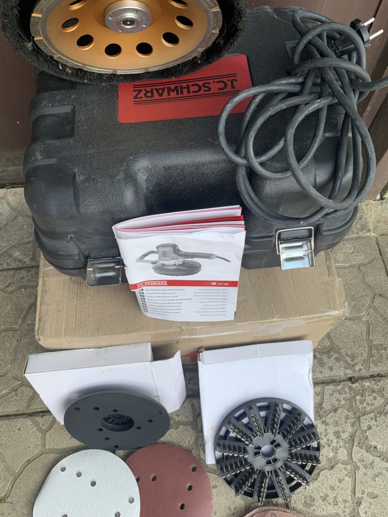 Мультишліфувальна машина для обробки стін JC Schwarz JTS 180  (Б клас) ( Einhell )-рабочая - фото фото фото 5