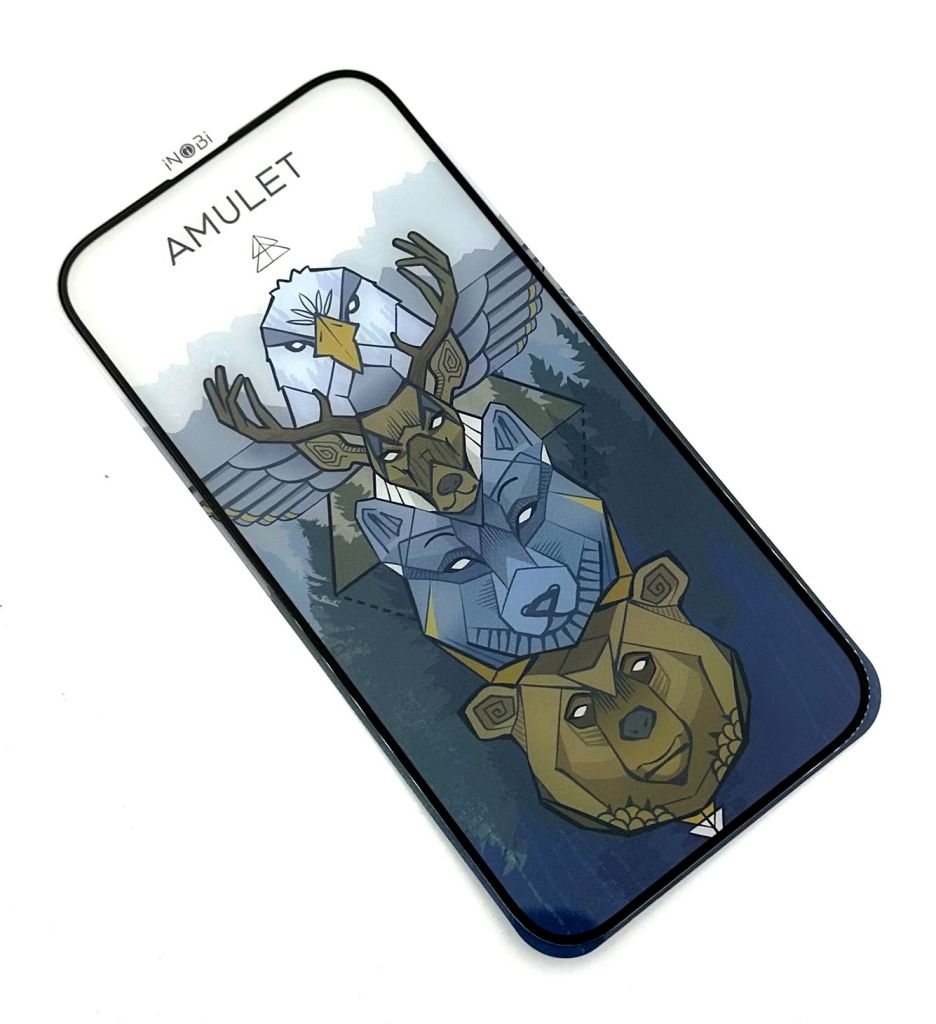 Защитное стекло AMULET Iphone 14 PRO Black - фото фото фото 0