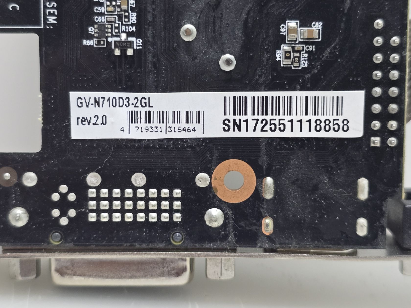 Відеокарта GIGABYTE GeForce GT 710 2GB  (GDDR3,64 Bit,HDMI,PCI-Ex,Б/у) - фото фото фото 3