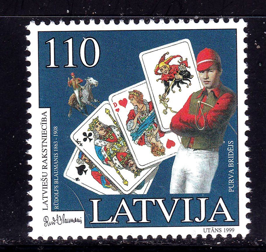 Латвия  1999 г MNH - карты - бридж - фото фото фото 0