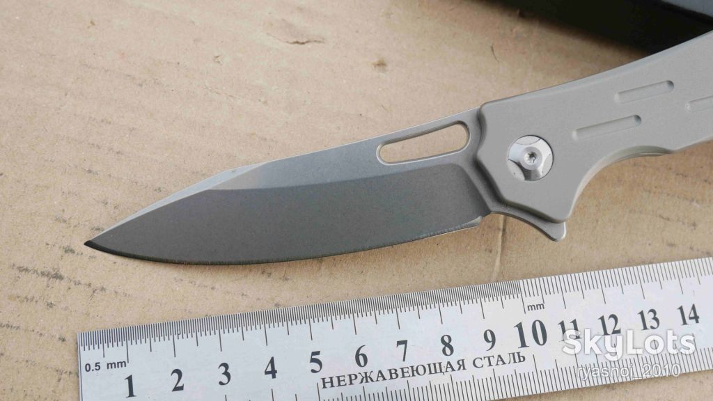 Untitled EF334, Titanium, D2 Stonewash, Ball Bearing, Outdoor, Tactical, EDC, Frame Lock - фото фото фото 1