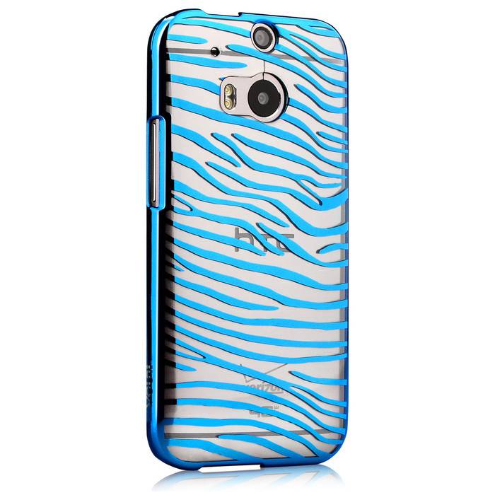 Чехол Vouni для HTC One M8 Glimmer Zebra Blue - фото фото фото 0