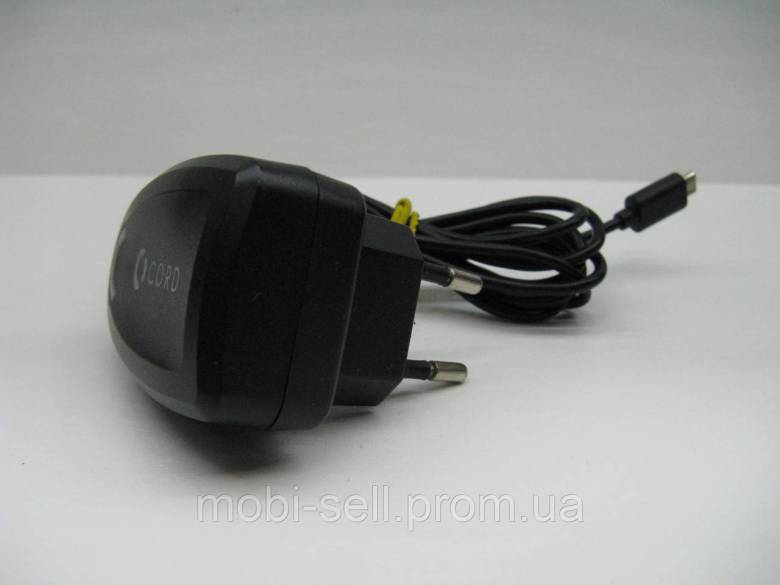 Зарядное устройство CORD CT33E-M10, 5V / 1A, MicroUSB, LED подсветка - фото фото фото 1
