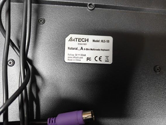 Мультимедийная брендовая клавиатура A4Tech KLS-50 PS/2 № 262306103 - фото фото фото 1