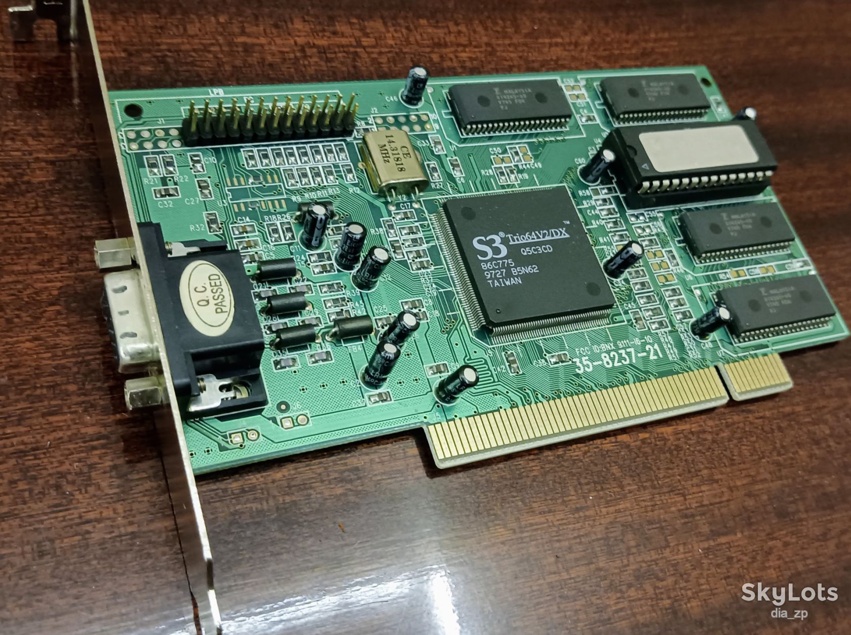 Ретро видеокарта PCI — S3 Trio64V2/DX 2MB  (100% Рабочая, Раритет 1997г) - фото фото фото 5