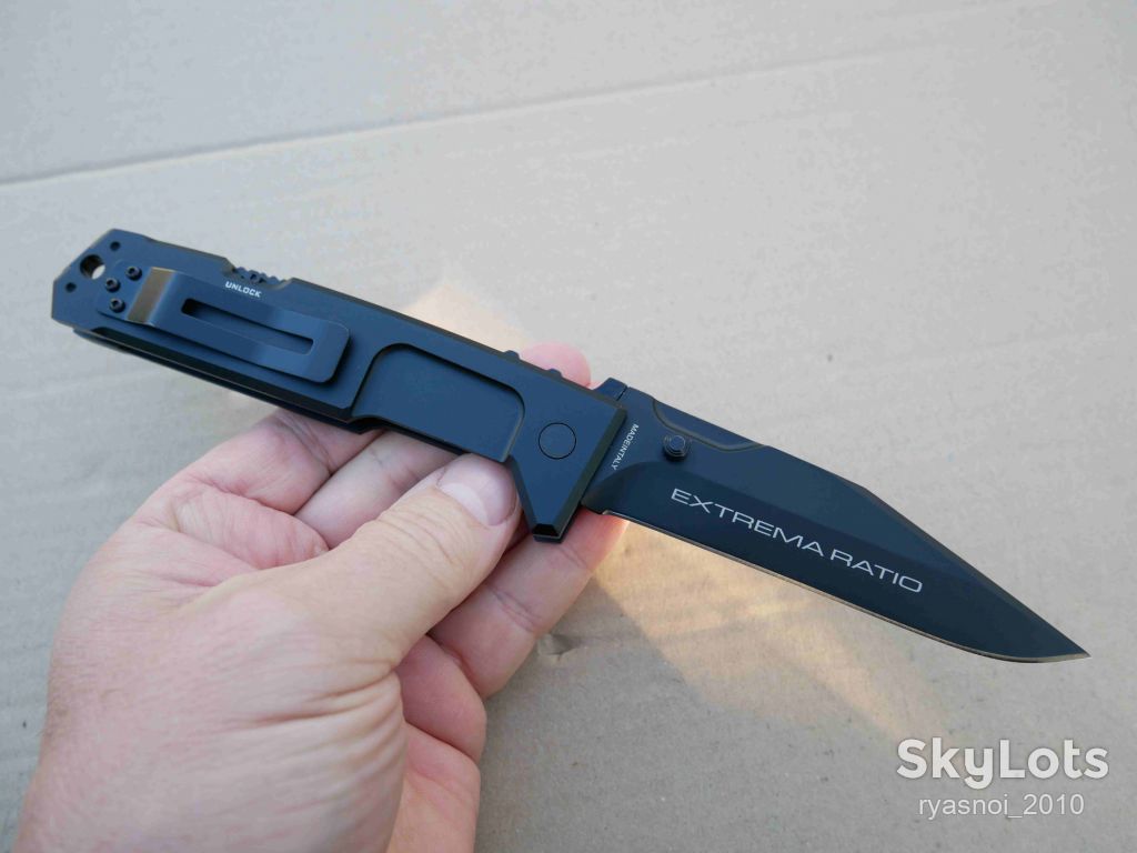 Extrema Ratio – M.P.C., 440С Black, Al Black, Replica, Tactical, EDC, Back Lock - фото фото фото 5